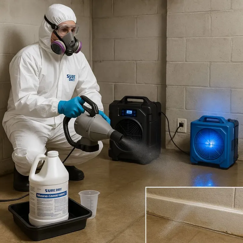 Sanitization and Odor Removal process in Brisbane, CA